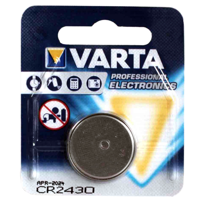 

Батарейка Varta CR-2430 1-BL, CR2430, 3V, 1 шт. (6430), Серебристый