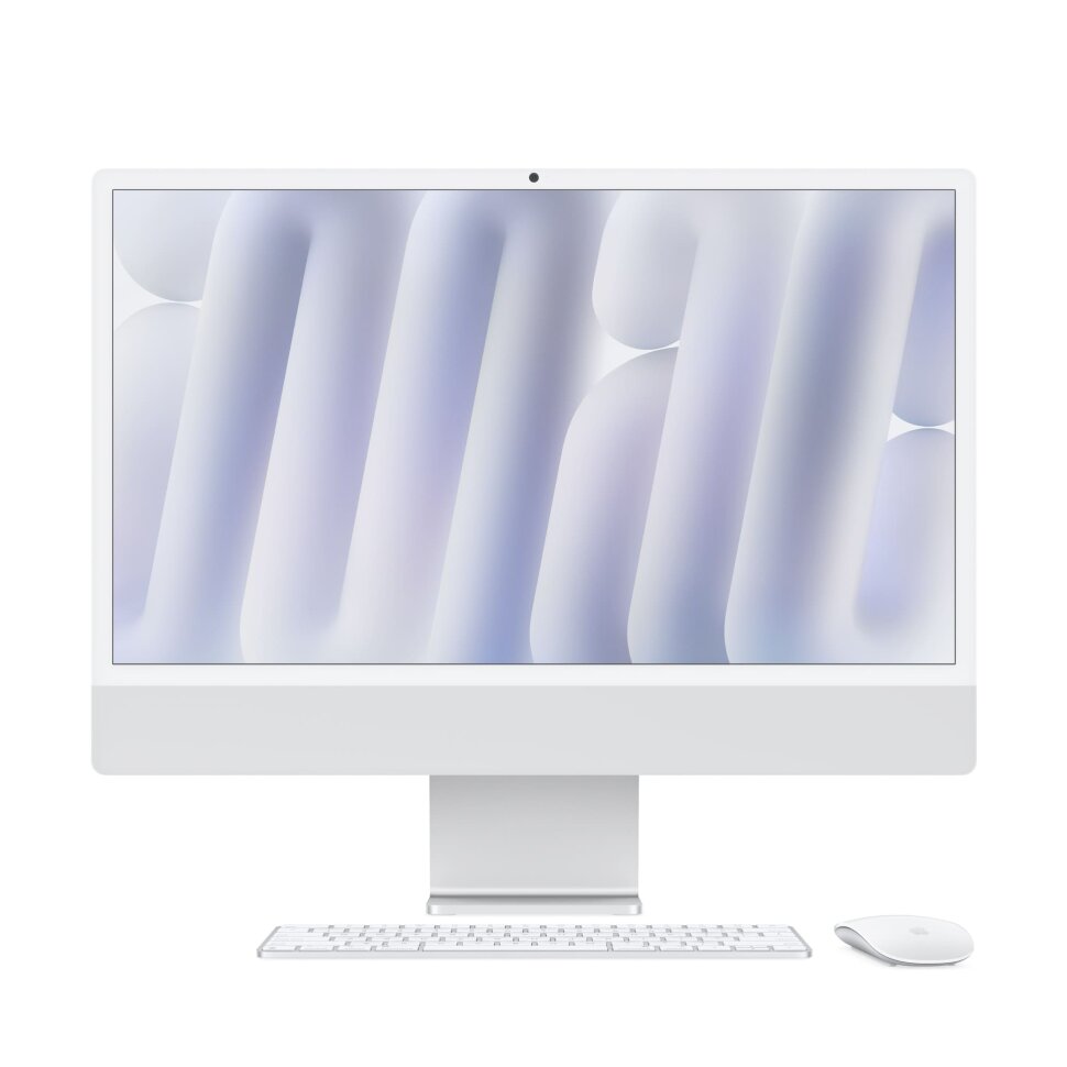 

Моноблок Apple iMac 24" 4880x2520, Apple M4, 16Gb RAM, 256Gb SSD, Apple M4, WiFi, BT, Cam, MacOS, серебристый, клавиатура, мышь (MWUC3HN) Английская клавиатура!