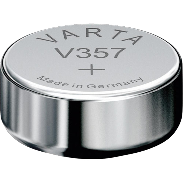 

Батарея Varta V357, LR44/SR44/V13 GA/AG13, 1.55V 1шт. (ZN/AG2O), Серебристый