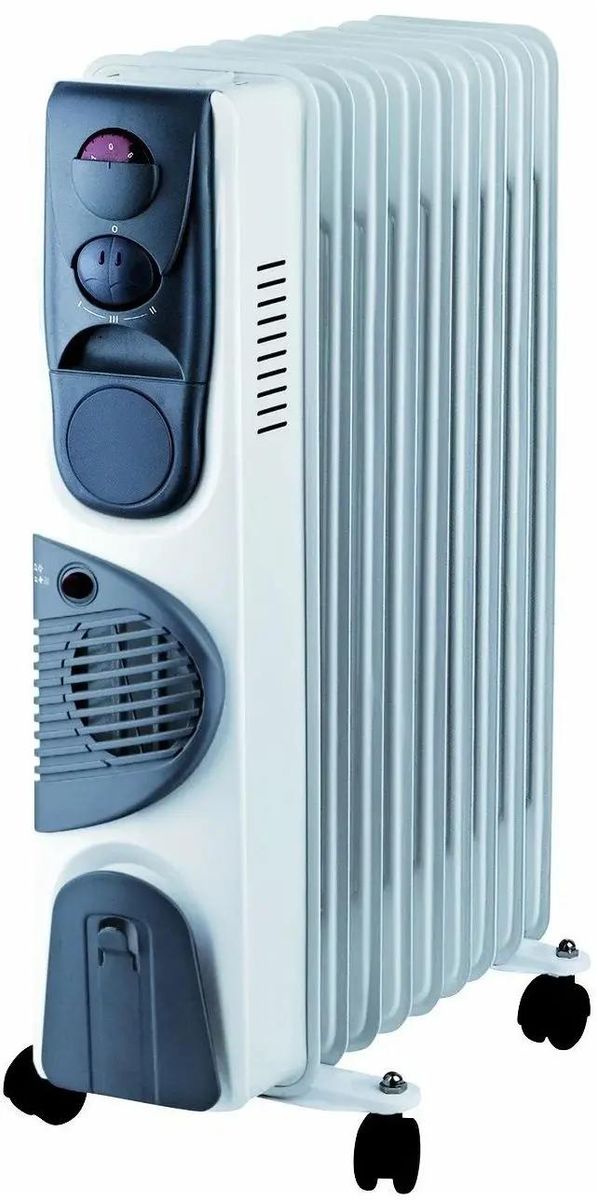 

Обогреватель масляный Centek CT-6203-9, 2.4 кВт, до 20 м², секций: 9 (CT-6203-9), Белый, CT-6203-9