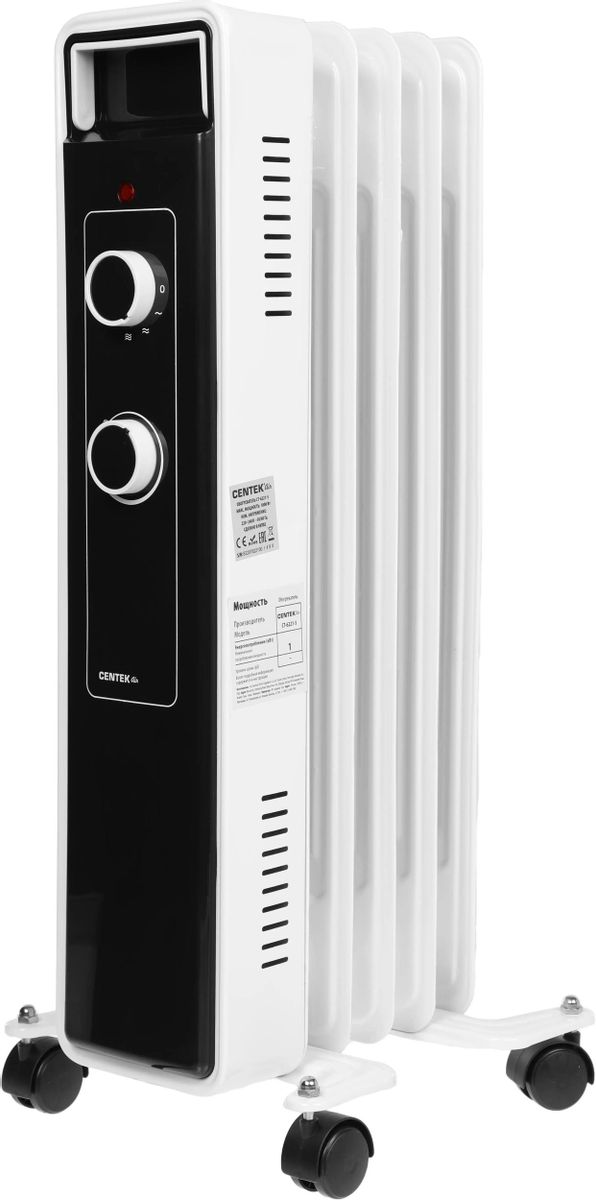 Обогреватель масляный 1 кВт, до 12.5 м², Centek CT-6221-5
