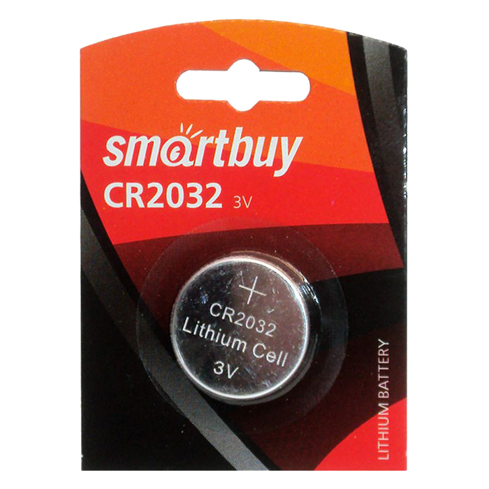 

Батарея Smartbuy SBBL-2032-1B, CR2032, 3V, 1шт, Серебристый