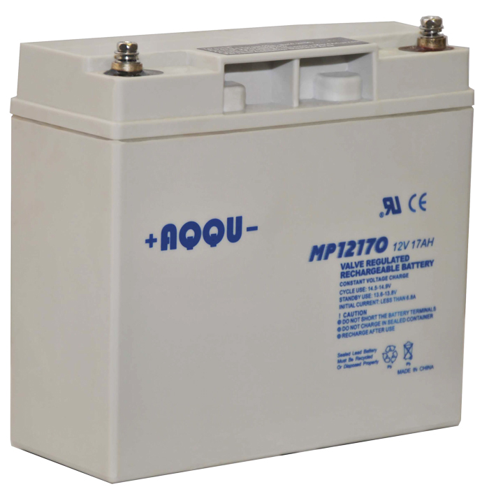 

Аккумуляторная батарея AQQU MP12170, 12V 17Ah, Белый, MP12170
