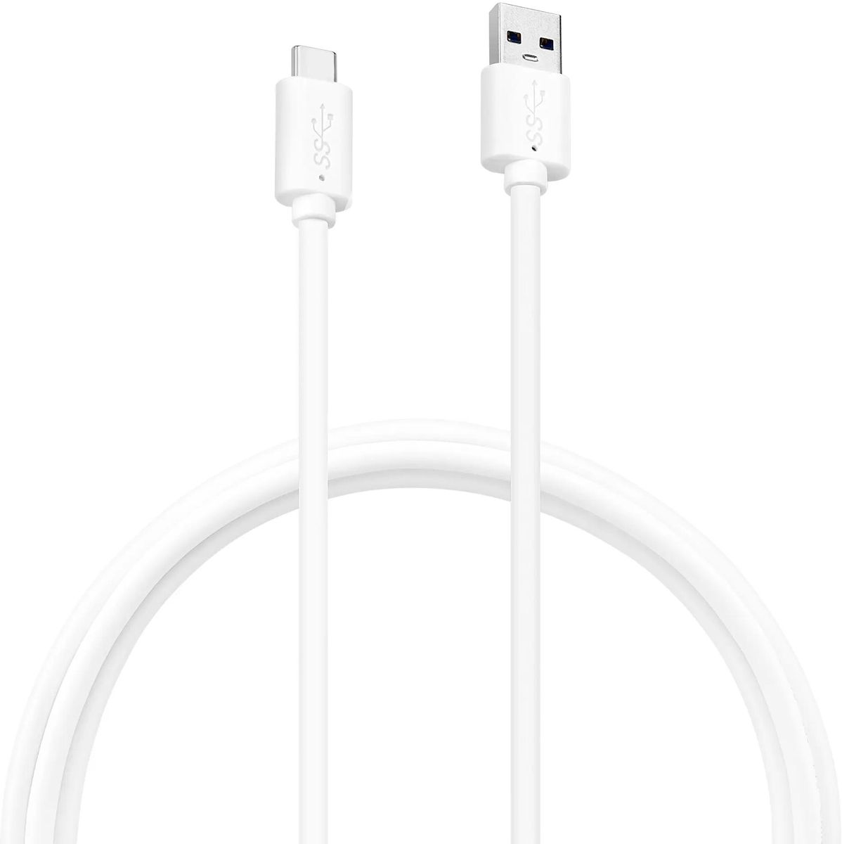 

Кабель USB(Am)-USB Type-C(m), 3А, 1.8 м, белый, Buro (BU-USB3.2-AC-1.8MW)