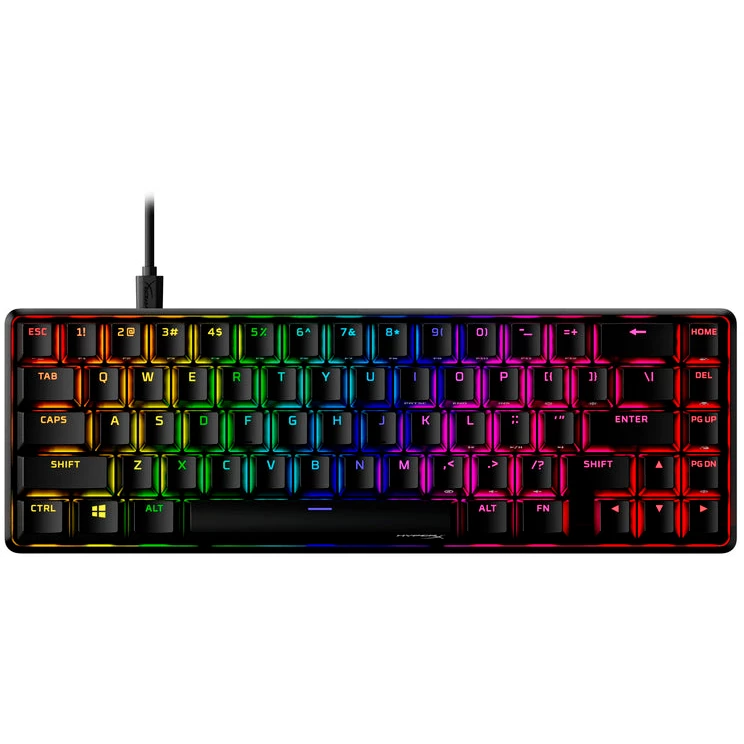 

Клавиатура проводная HyperX Alloy Origins 65 Aqua, механическая, HyperX Aqua, подсветка, USB, черный (56R64AA#ABA), Alloy Origins 65 Aqua
