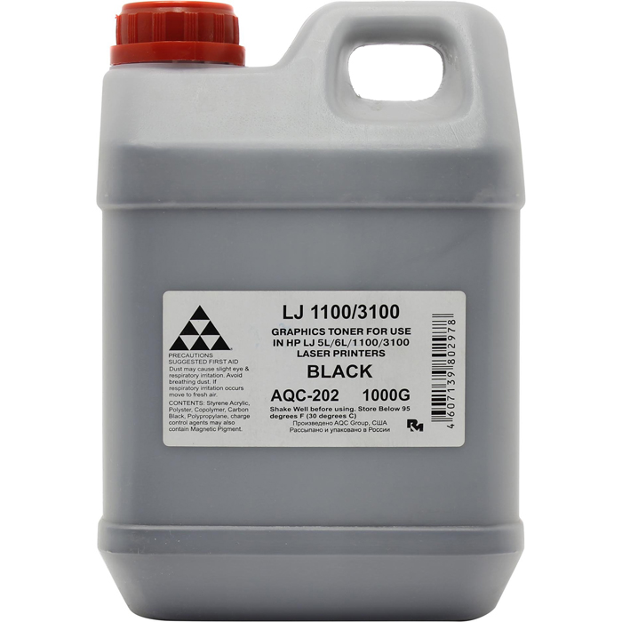 

Тонер AQC AQC-202, канистра 1 кг, черный, совместимый для LJ 5L / 6L / 1100 / 3100 (AQC-202), AQC-202