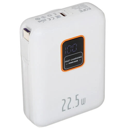 Портативный аккумулятор (Powerbank) EOFE G108, 10000 мА·ч, белый