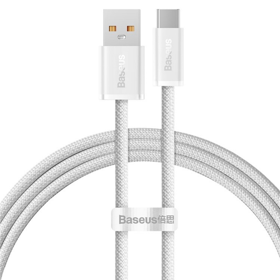 Кабель USB(Am)-USB Type-C(m), 1 м, белый, Baseus Dynamic CALD000602 (CALD000602)