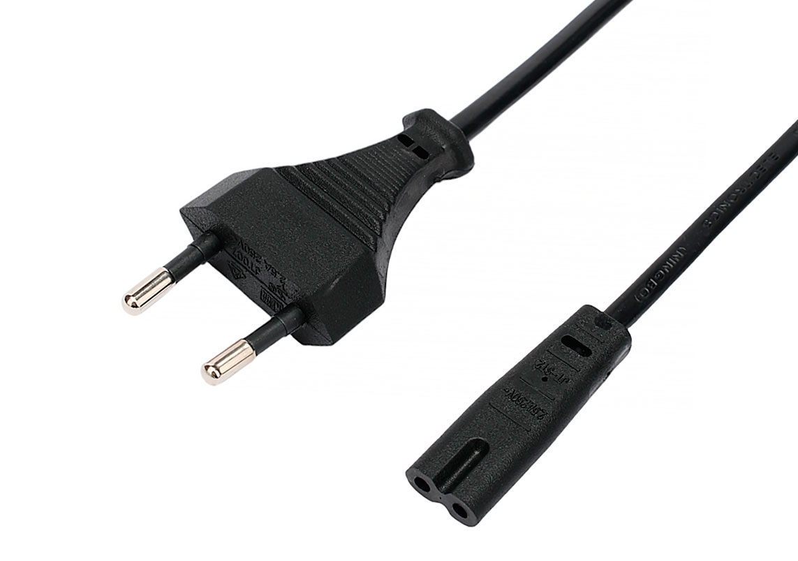 Кабель питания Cablexpert Europlug(M)-IEC-320-C7, 1.5 м PC-184/2-1.5M