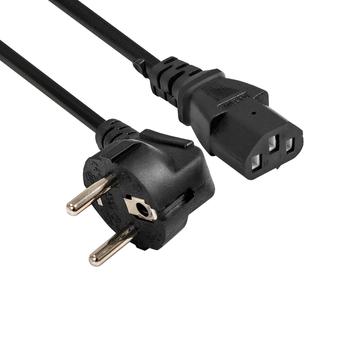 Кабель питания Exegate Schuko (Euro)(M)-IEC-320-C13, 1 м, Special PC-1S