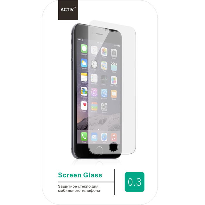 Защитное стекло Activ для экрана смартфона Apple iPhone 4, поверхность матовая, 2шт. (52774)