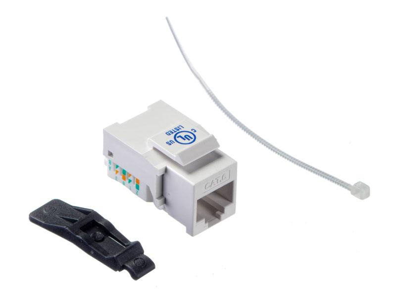 Модуль Keystone Netko Expert KJ15-C6-US/WH, RJ-45 cat.6 (KJ15-C6-US/WH)