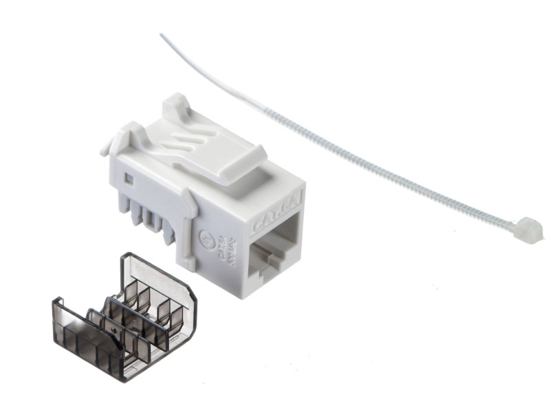 Модуль Keystone Netko Expert KJ32-C6A-US/WH, RJ-45 cat.6a (KJ32-C6A-US/WH)