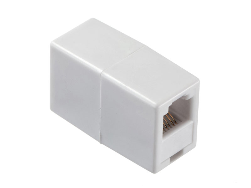 Адаптер-проходной RJ-12 Netko Optima LX-101 6P6C PHP, белый