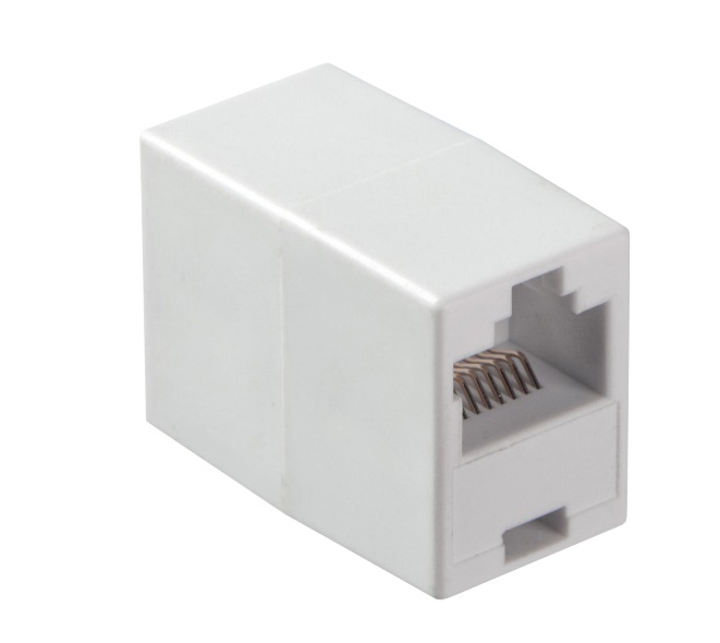 Адаптер-проходной RJ-45 Netko Optima LX-101 8P8C SOLIDC, белый