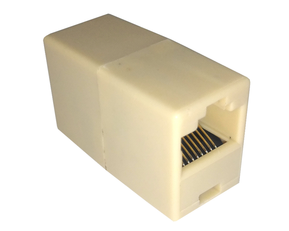 Адаптер-проходной RJ-45 Netko Optima Bronze LX-101 8P8C L, бежевый