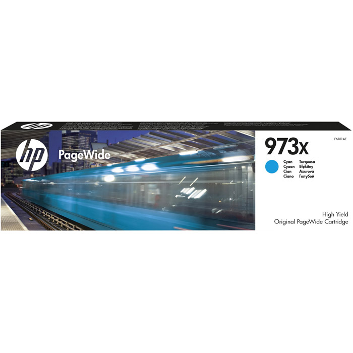 

Картридж струйный HP 973X (F6T81AE), голубой, оригинальный, ресурс 7000 страниц для HP HP PageWide Pro 477dw / Pro 452dw, 973X