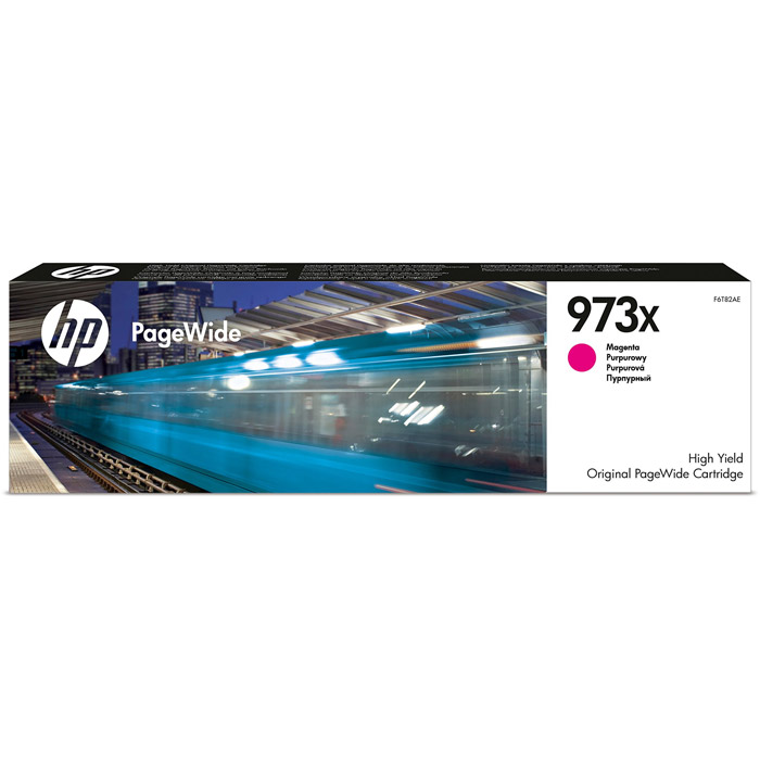 

Картридж струйный HP 973X (F6T82AE), пурпурный, оригинальный, ресурс 7000 страниц для HP HP PageWide Pro 477dw / Pro 452dw, 973X