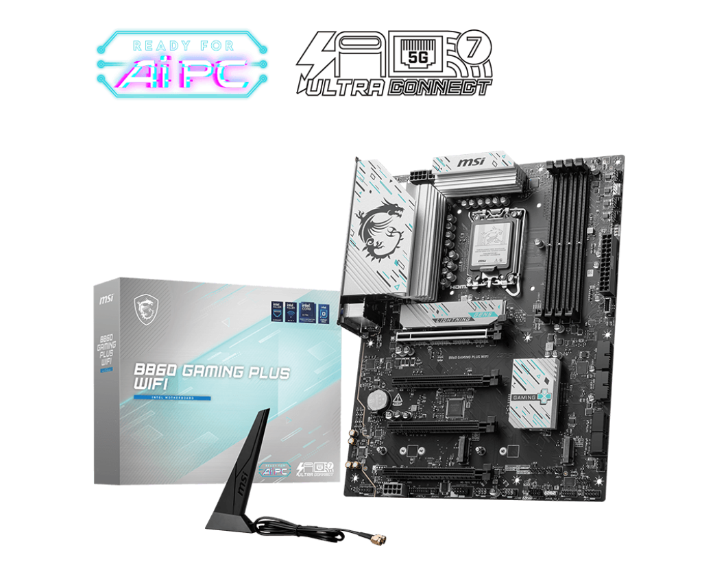 Материнская плата MSI B860 GAMING PLUS WIFI, LGA1851, Intel B860, ATX
