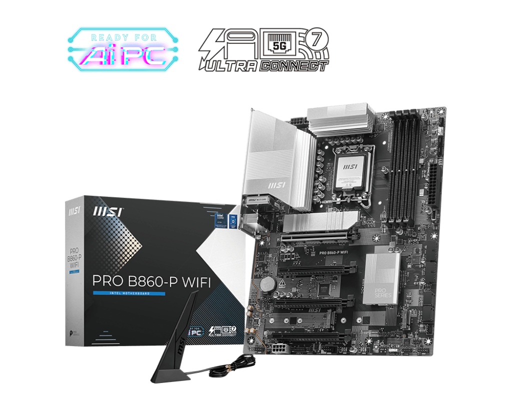 Материнская плата MSI PRO B860-P WIFI, LGA1851, Intel B860, ATX