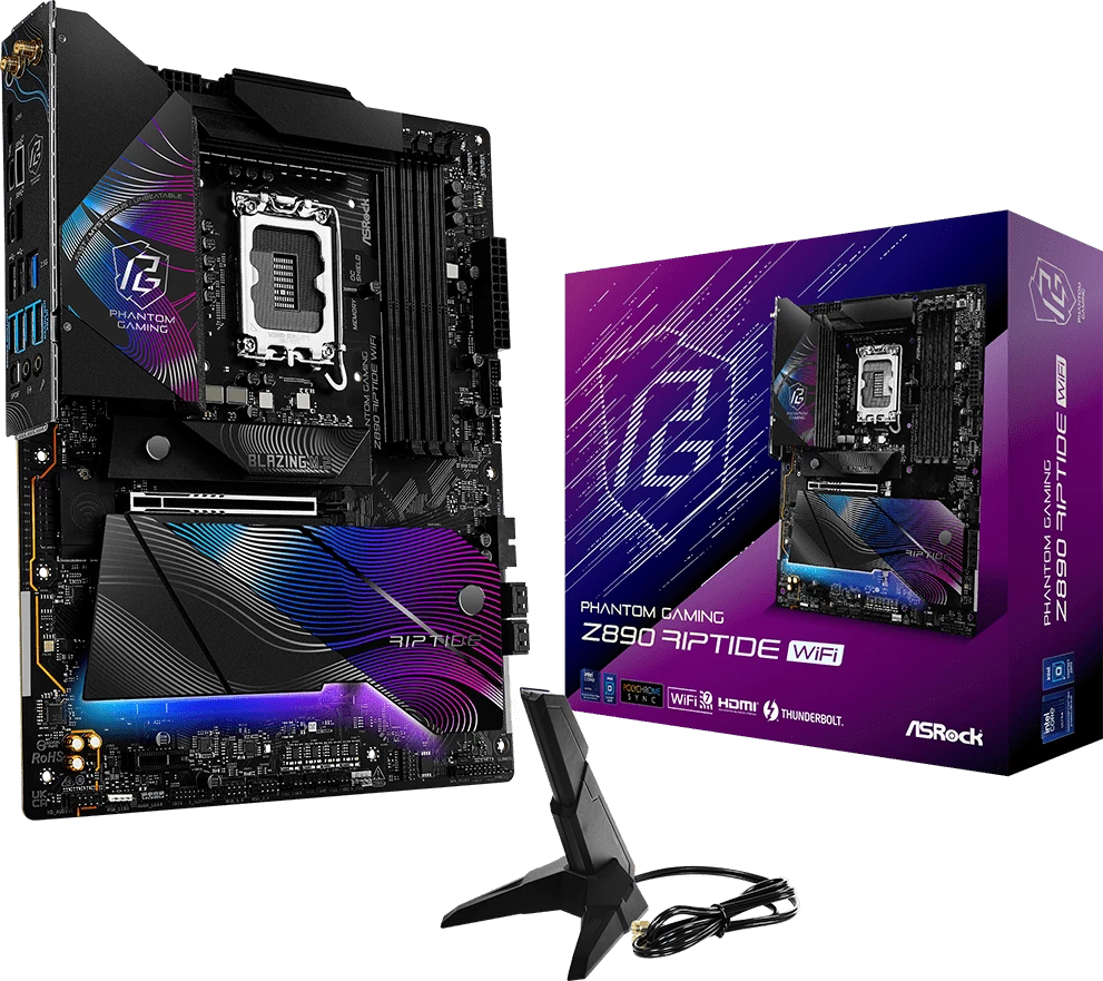 Материнская плата ASRock Z890 Riptide WiFi, LGA1851, Intel Z890, ATX