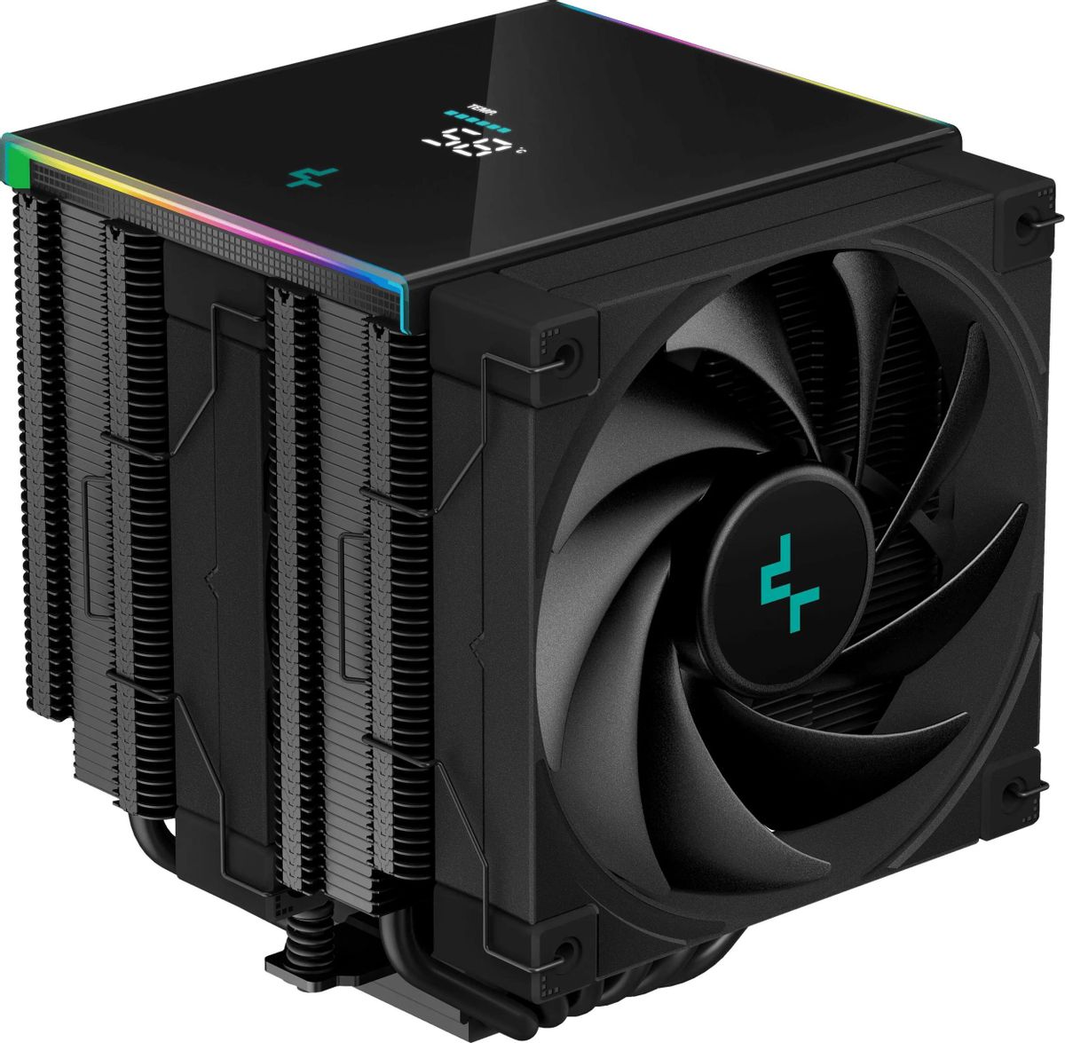 

Кулер для процессора DeepCool AK620 DIGITAL для Socket/115x/1200/1700/1851/2011/2011-3/2066/AM4/AM5, 120 мм, 1850rpm, 28 дБА, 260 Вт, 4-pin PWM, Al+Cu, ARGB (R-AK620-BKADMN-G), AK620 DIGITAL
