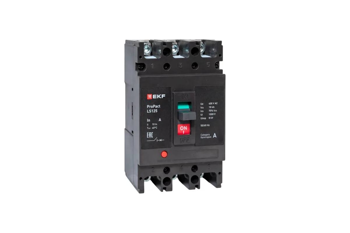 Выключатель автоматический EKF ProPact LS125 20А 18кА