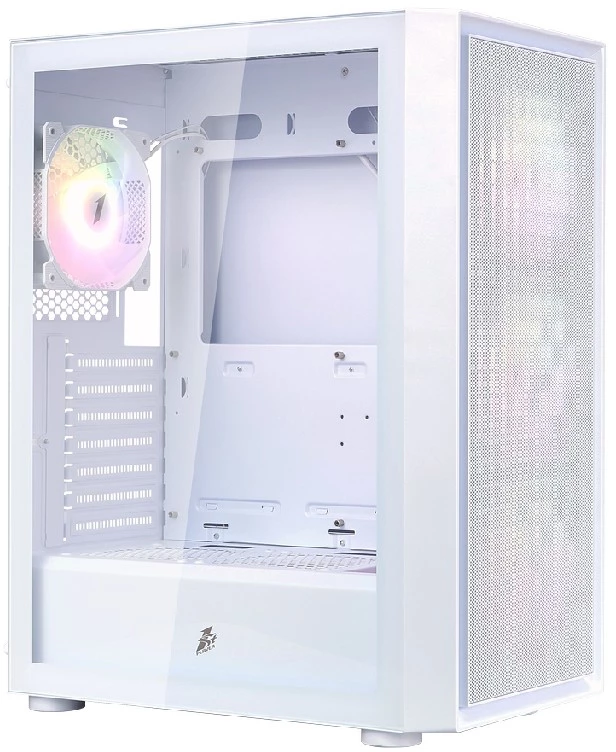Корпус 1STPLAYER GO6 ARGB White, Midi-Tower, без БП, белый