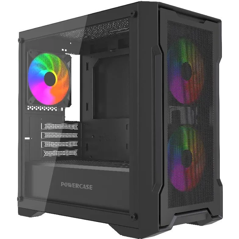 Корпус PowerCase Mistral Micro X3B, Mini-Tower, без БП, черный