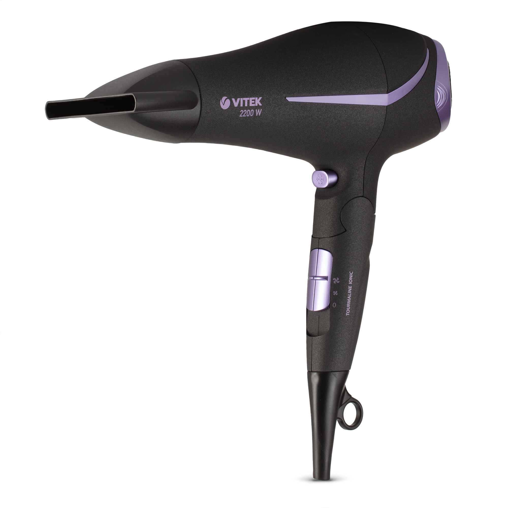 Фен Vitek VT-8207 2.2 кВт, режимов: 3, насадок: 1