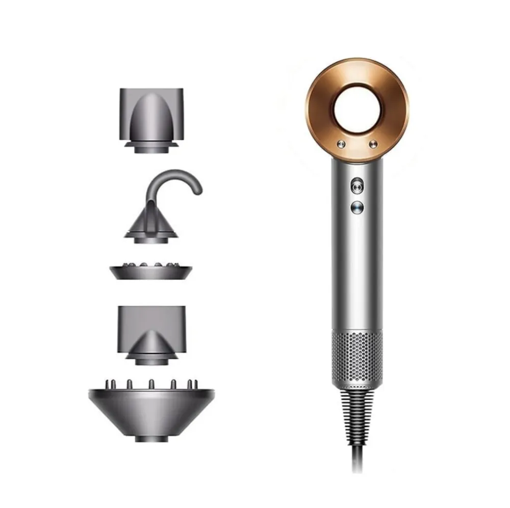 Фен Dyson Supersonic HD08 Nickel / Cooper 1.6 кВт, режимов: 4, насадок: 5