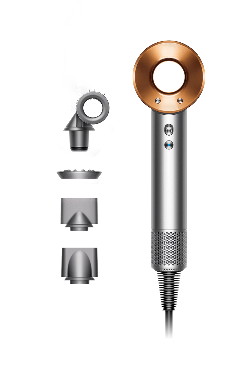Фен Dyson HD15 Nickel Copper 1.6 кВт, режимов: 4, насадок: 4