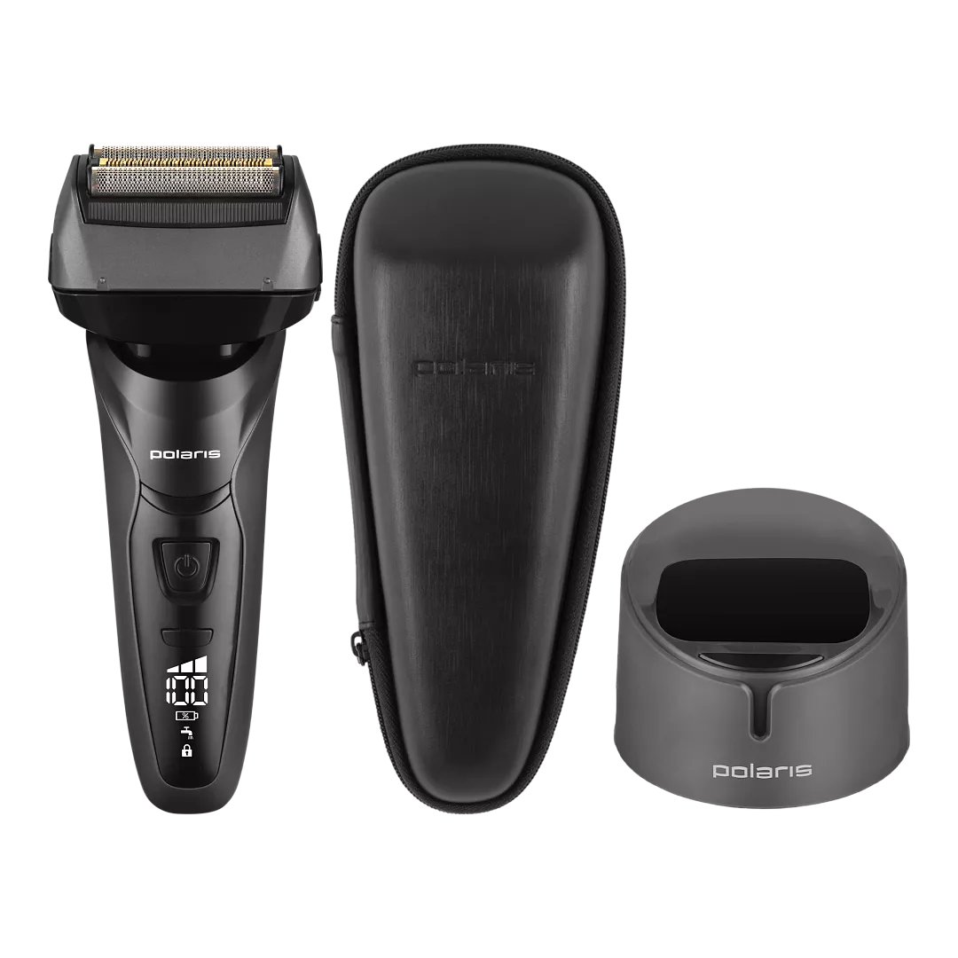 Бритва POLARIS PMF 1014RC wet&dry 5D PROF 3+, черный/графитовый