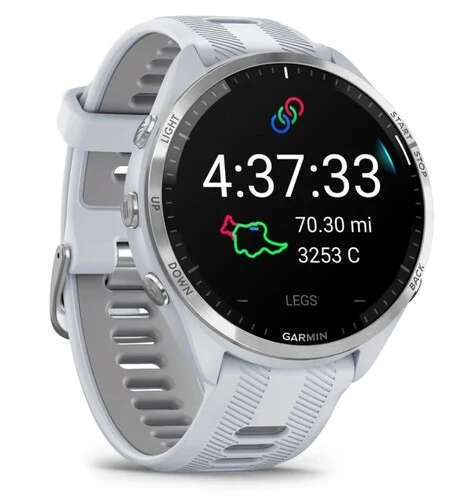Смарт-часы Garmin Forerunner 965, белый/серебристый