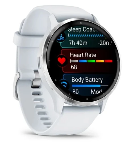 Смарт-часы Garmin Venu 3, белый/серебристый