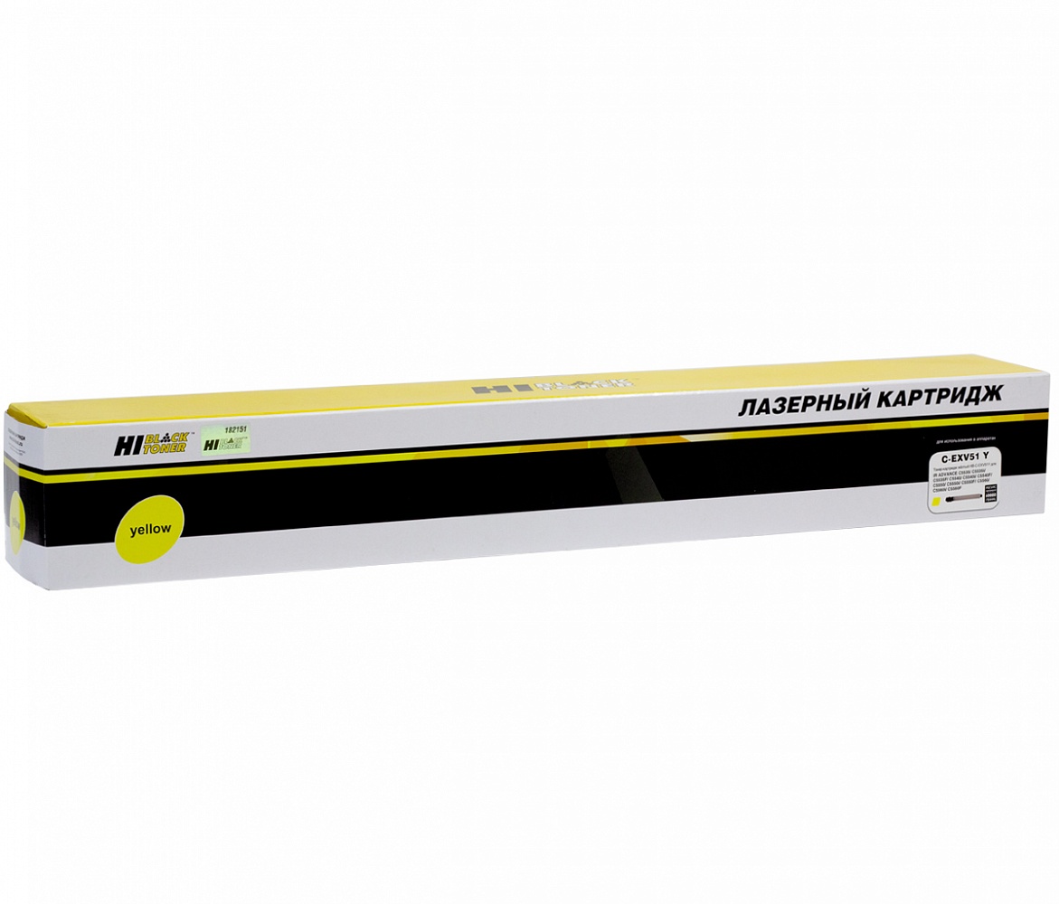 

Картридж лазерный Hi-Black HB-C-EXV51Y (C-EXV51Y/0484C002), желтый, 60000 страниц, совместимый для Canon iR Advance C5535i/C5540i/C5550i/C5560i