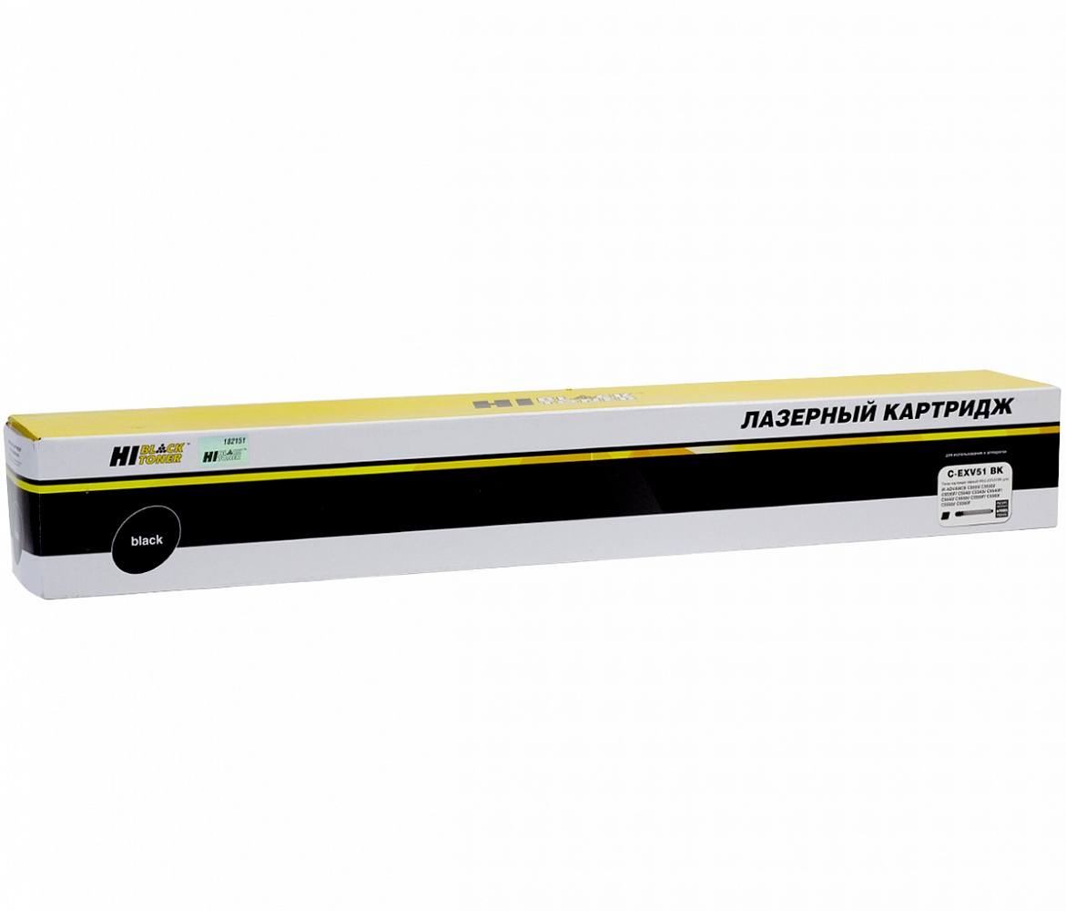

Картридж лазерный Hi-Black HB-C-EXV51BK (C-EXV51BK/0481C002), черный, 69000 страниц, совместимый для Canon iR Advance C5535i/C5540i/C5550i/C5560i