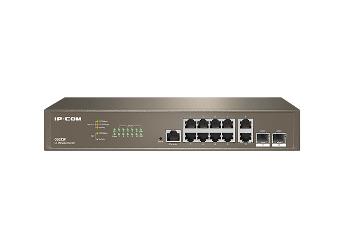 Коммутатор IP-Com G5312F, 10x1 Гбит/с, SFP/uplink: SFPx2 (G5312F)