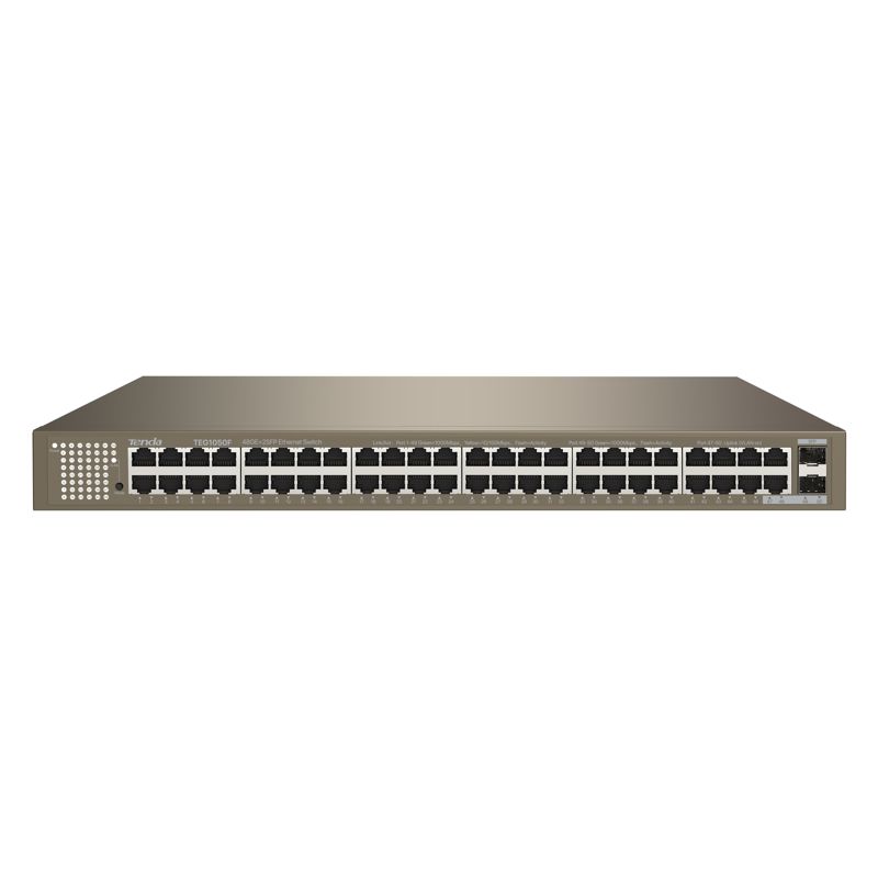 Коммутатор Tenda TEG1050F, 48x1 Гбит/с, SFP/uplink: SFPx2 (TEG1050F)