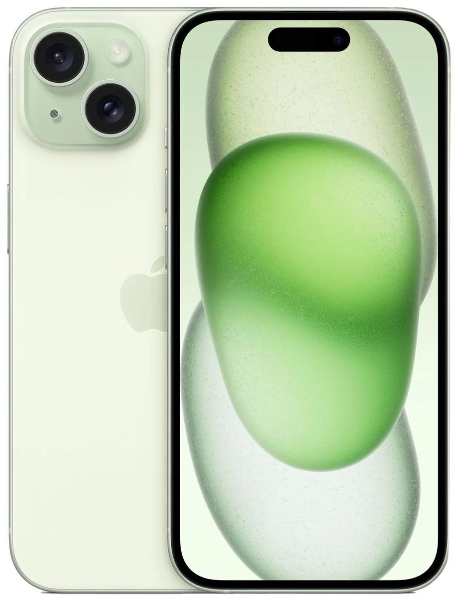 Смартфон Apple iPhone 15 A3092 6Gb/256Gb зеленый (MTLN3CH/A)