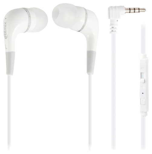 

Проводная гарнитура Ritmix RH-112M, Jack 3.5mm, белый, RH-112M