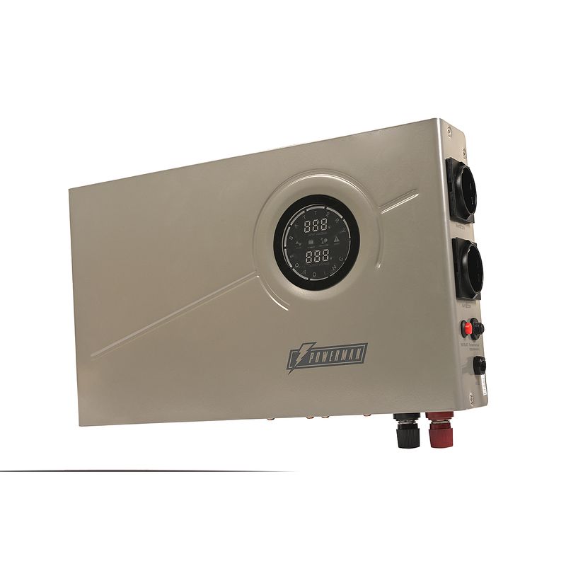 ИБП Powerman Smart 1000 INV Silver, 1000 В·А, 600 Вт, серебристый (6195088) (без аккумуляторов)