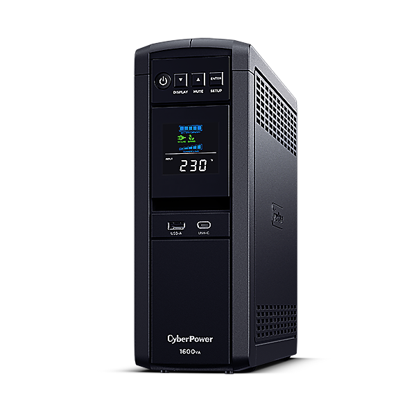ИБП CyberPower CP1600EPFCLCD, 1600 В·А, 1 кВт, черный (CP1600EPFCLCD)