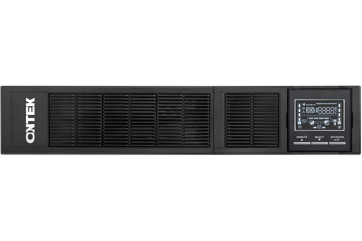 ИБП ONTEK SM RT 1,5, 1500 В·А, 1.5 кВт, черный (SMRT1.5)