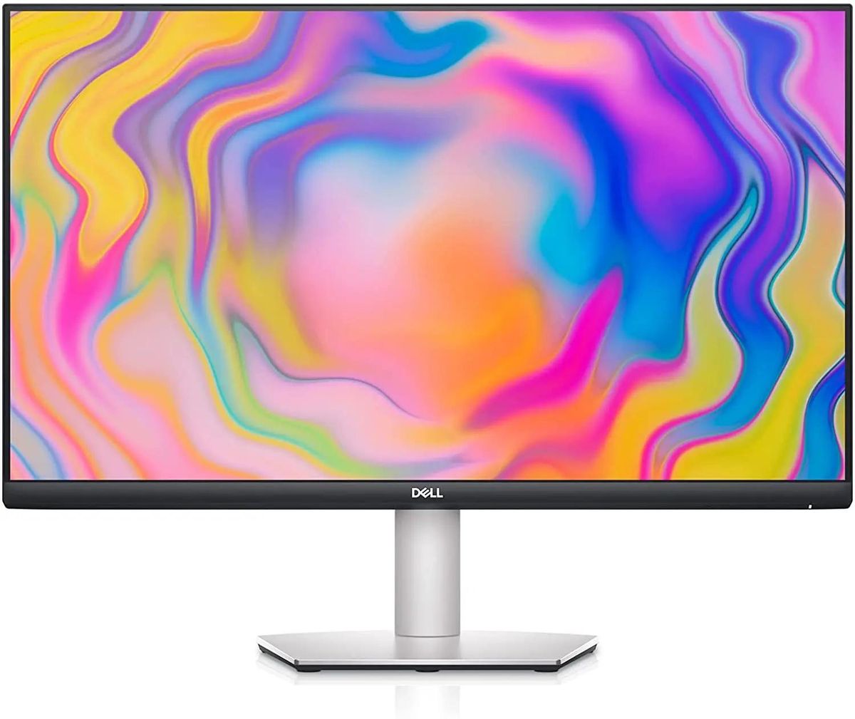 Монитор 27" DELL S2722QC серебристый/черный