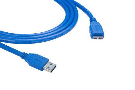 Кабель USB(Am)-micro USB 3.0 B (m), 90 см, синий, Kramer C-USB3/MicroB-3