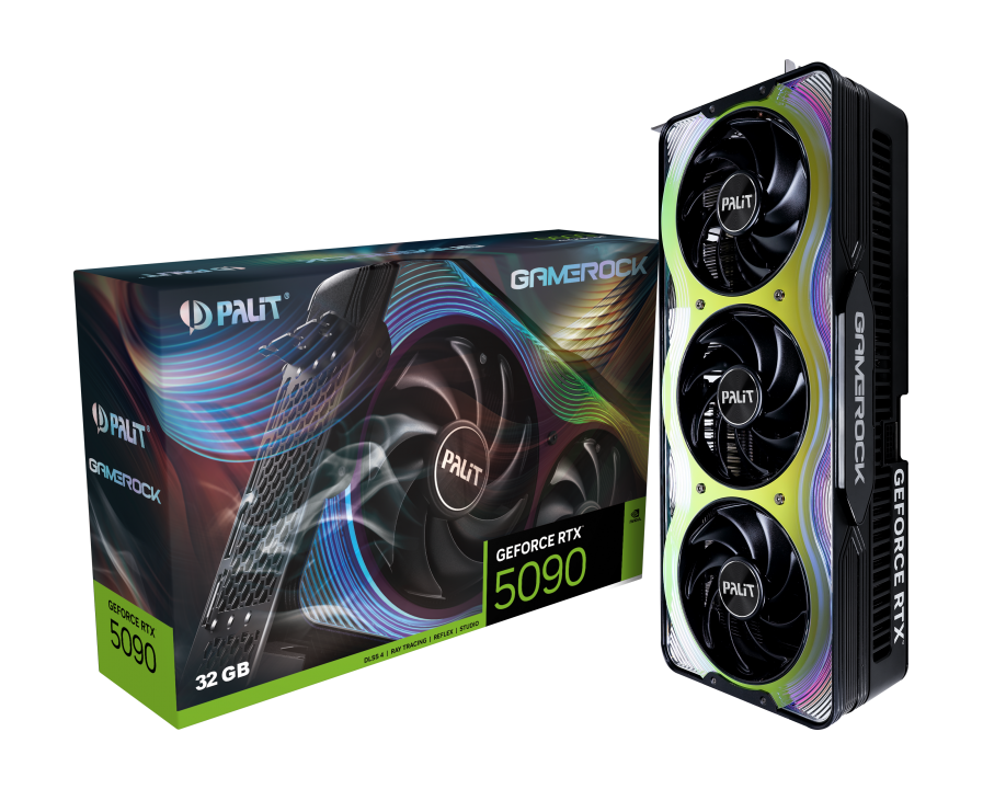 Видеокарта Palit NVIDIA GeForce RTX 5090 GameRock OC, 32Gb GDDR7