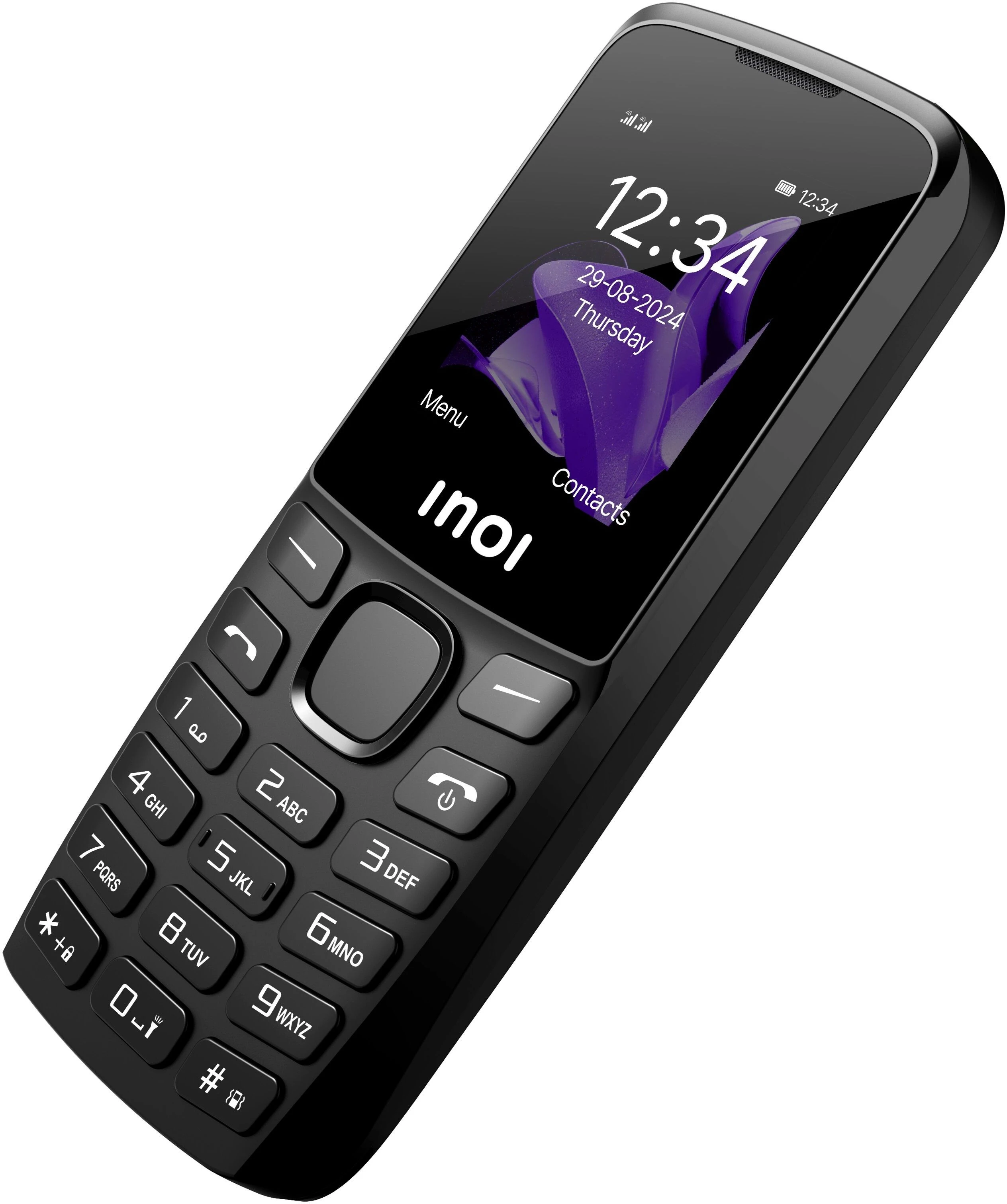 

Мобильный телефон INOI 240 Modern 4G, 1.8" 160x128 TFT, Unisoc T107, 48Mb RAM, 128Mb, 3G/4G, BT, 1xCam, 2-Sim, 1000 мА·ч, USB Type-C, черный (F2404G), 240 Modern