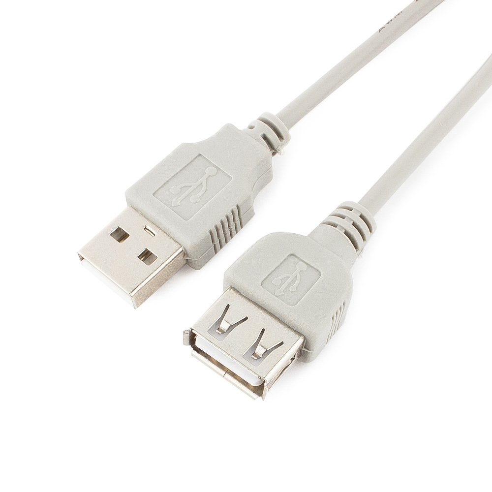 Кабель-удлинитель USB(Am)-USB(Af), 1.8 м, серый, Cablexpert Pro CC-USB2-AMAF-6-N
