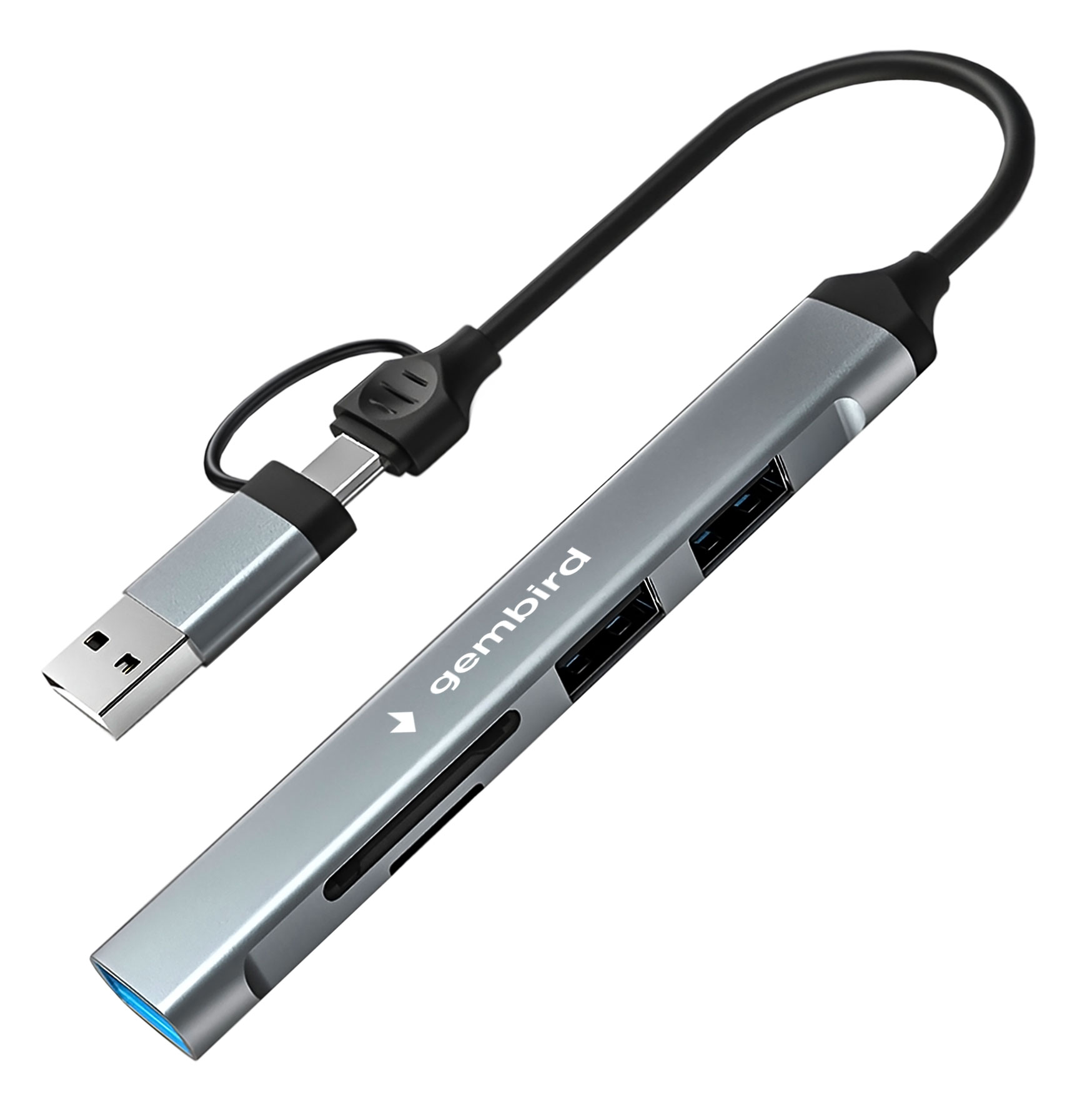 Картридер внешний Gembird FD2-MSD-3 USB 3.1